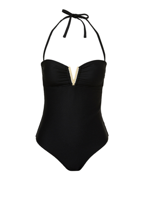 V Bar One Piece Swimsuit